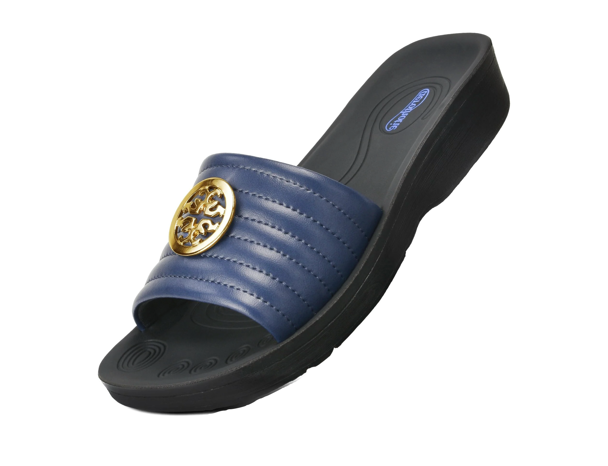 Aerothotic - Orthopedic Casual Slides For Women, OTIS - Navy (L0353)